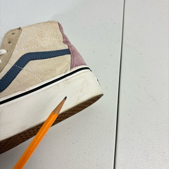 Vans Sk8-hi Tapered Stackform Sneakers Sherpa Lined Color-block Suede Womens 5 - Picture 11 of 14